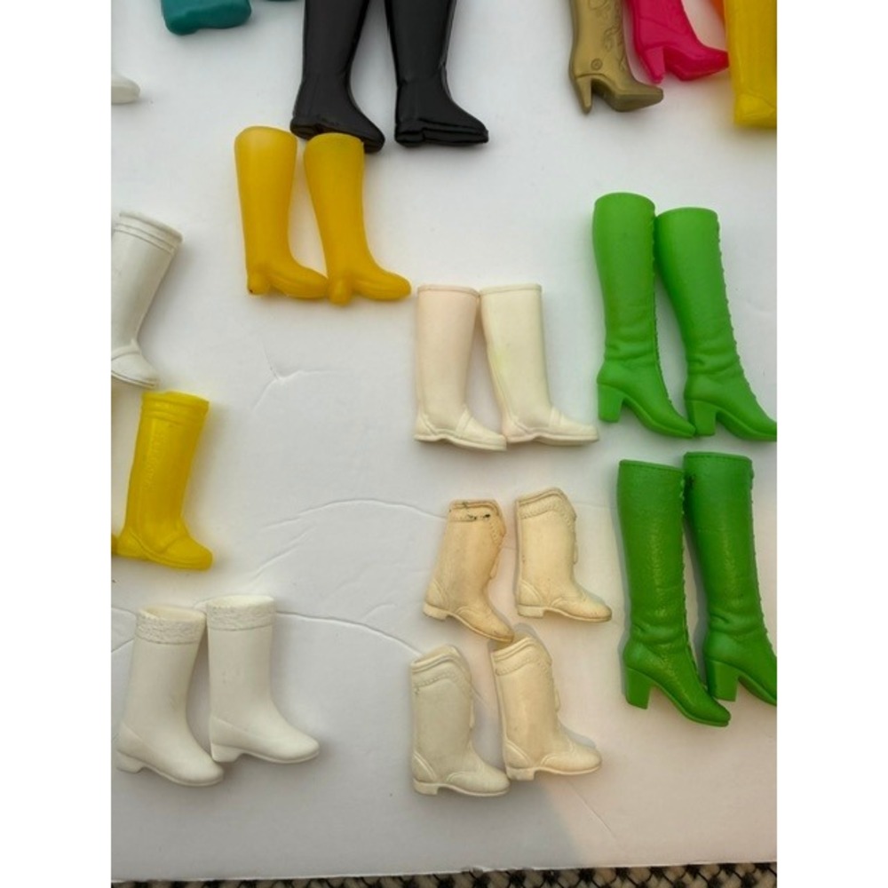 Vintage Fashion & Barbie Doll Boot Lot Mixed Colors Styles Go-Go Riding Fashion - Picture 5 of 9